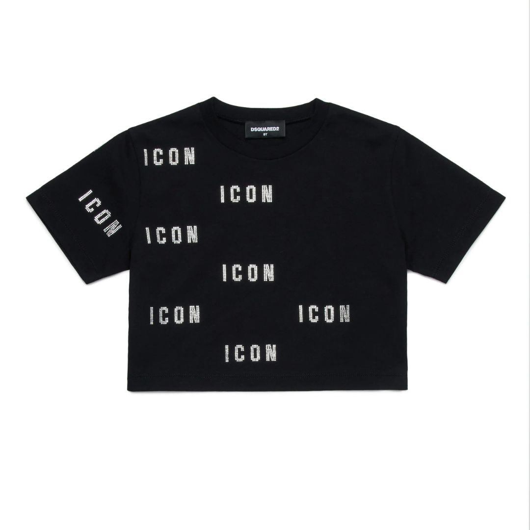 DSQUARED2 ICON ストレッチTシャツ M ブラック DSQUARED2 Icon-print Cotton T-shirt | Black | FARFETCH ZA