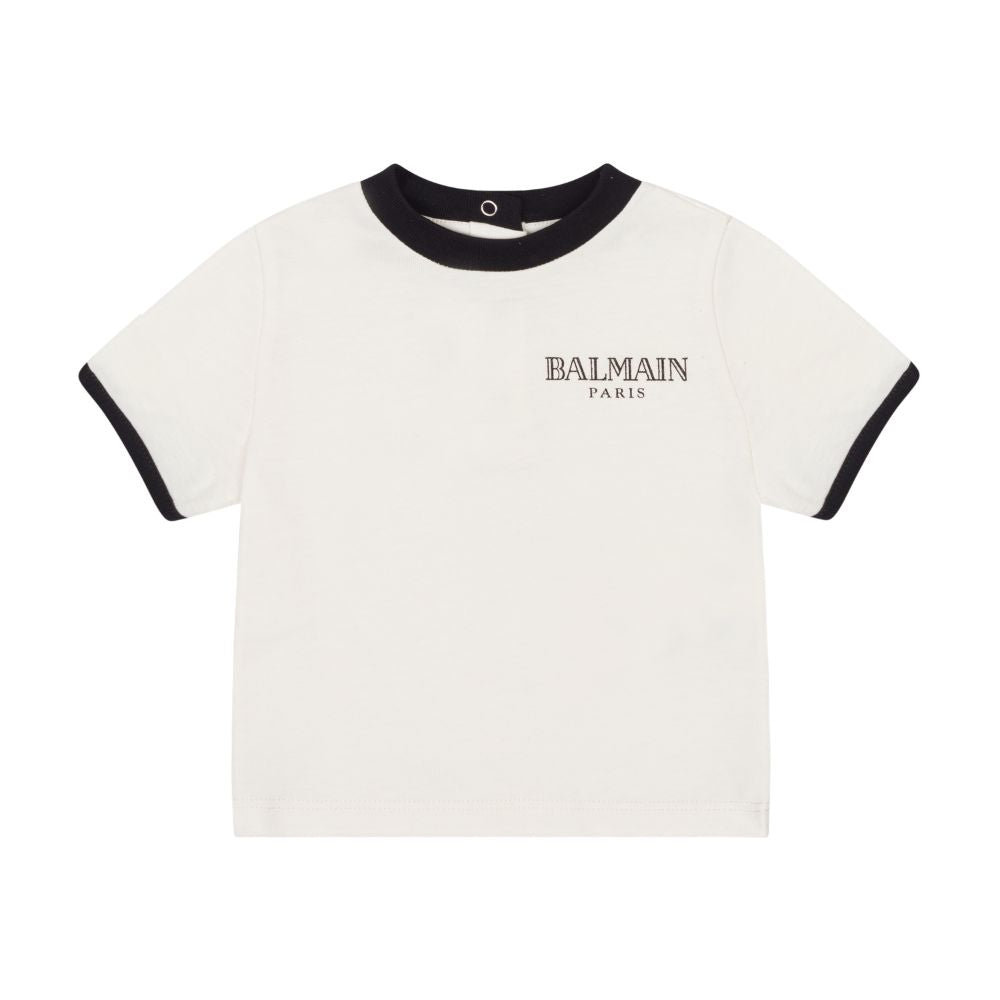 Balmain Tshirt Logo Whiteblack – Mio Mondo