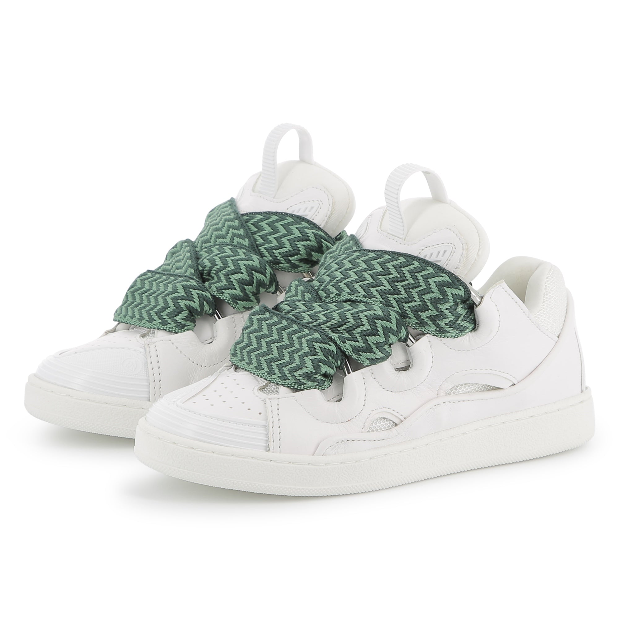 Lanvin Sneaker Green Lace White – Mio Mondo