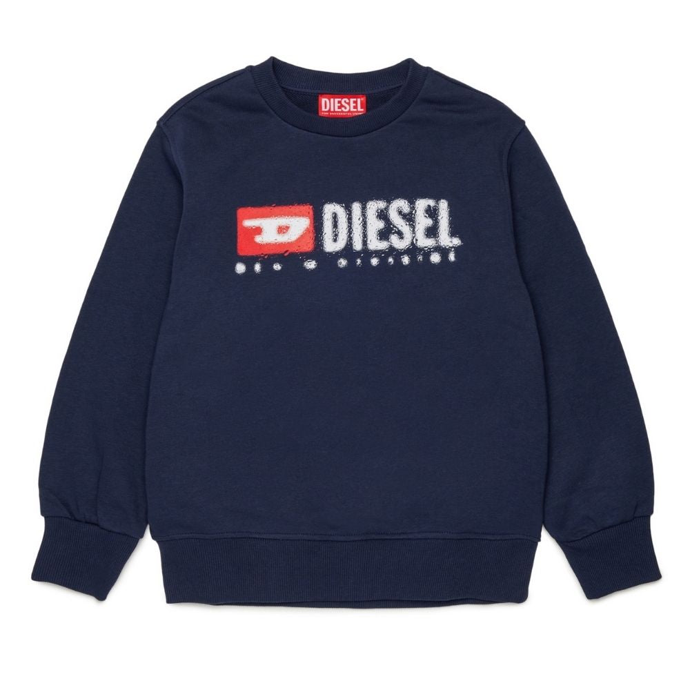 Diesel Sweater Drops Over Navy