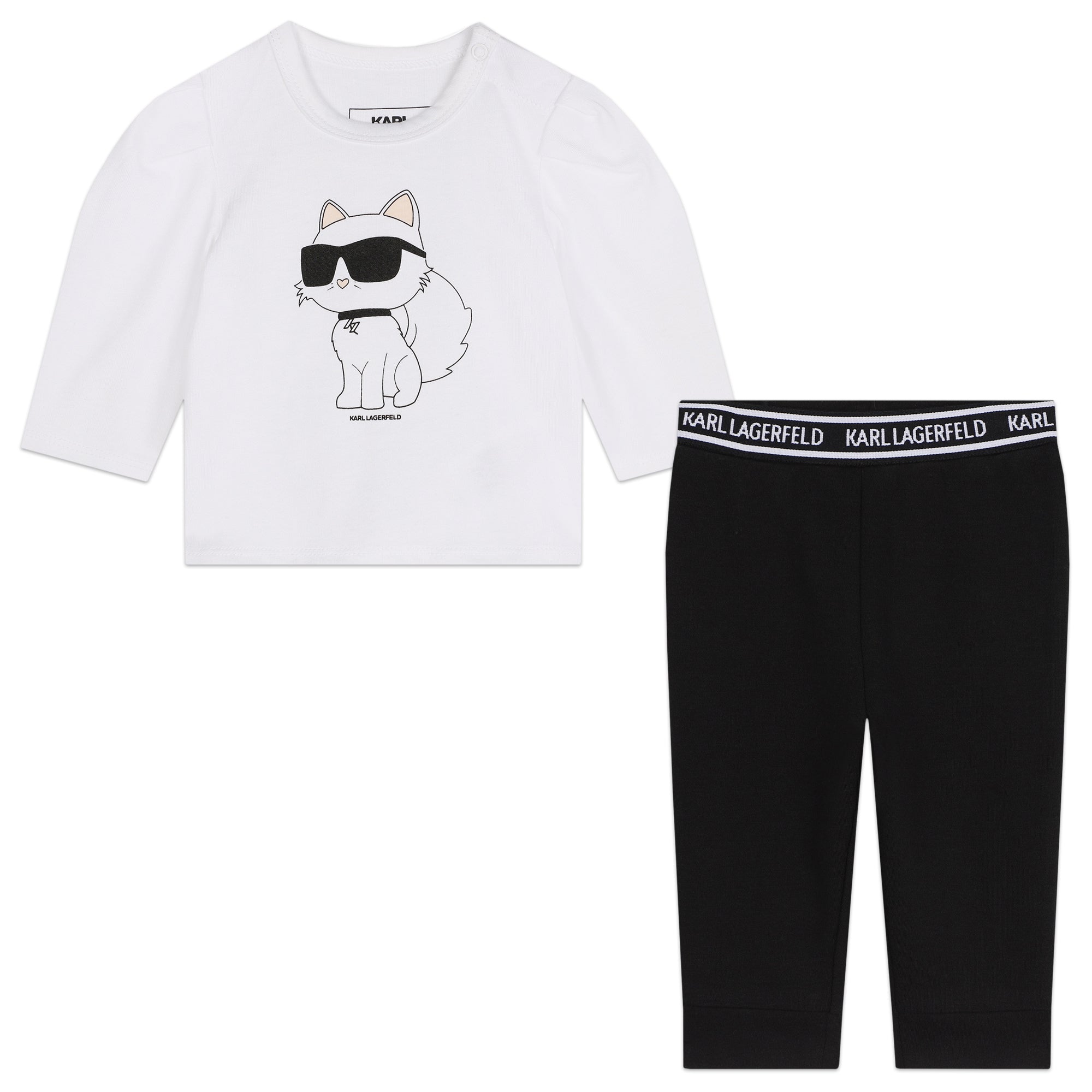 Karl Lagerfeld Sets/Outfits Logo White-Black