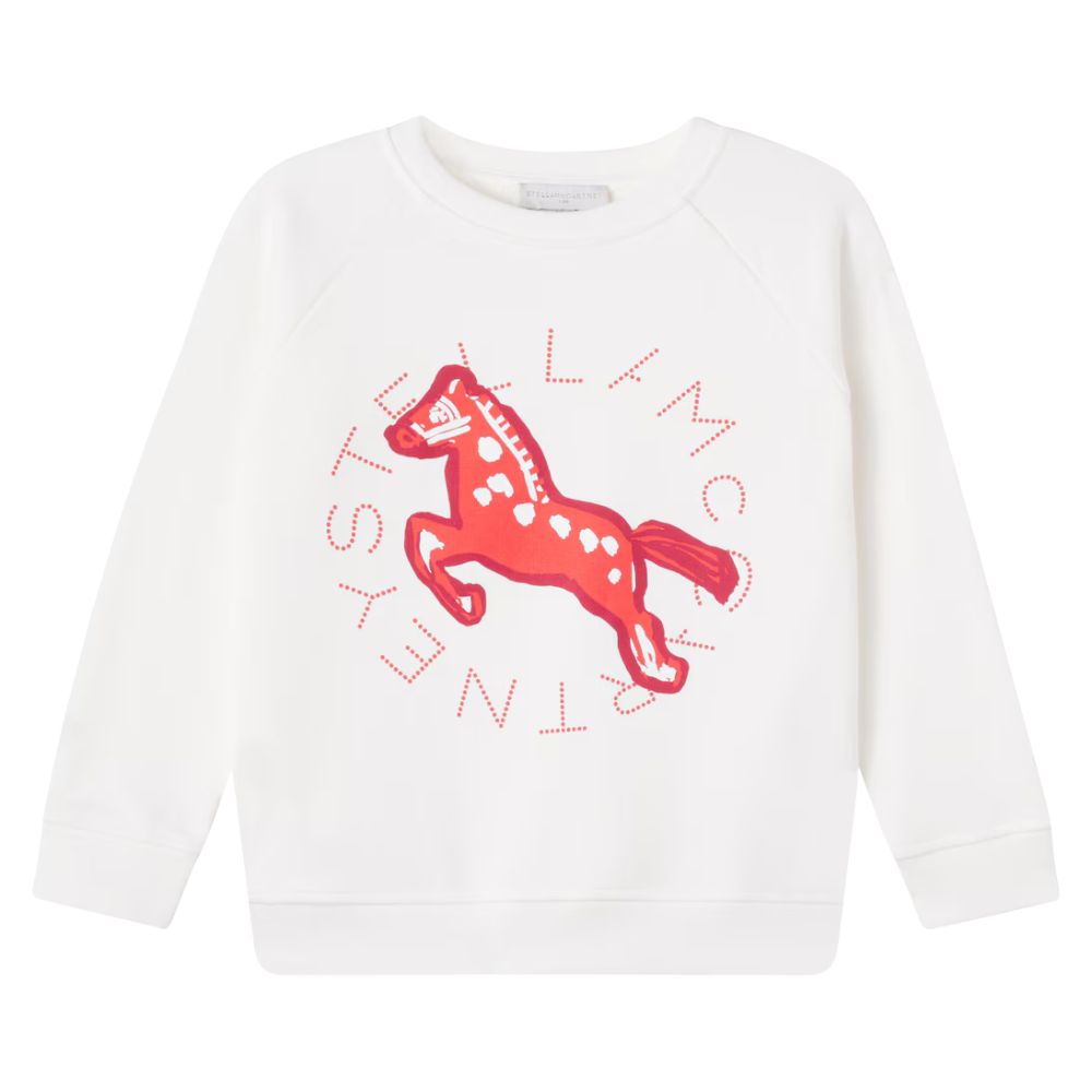 Stella Mccartney Sweater Centre Logo Creamred
