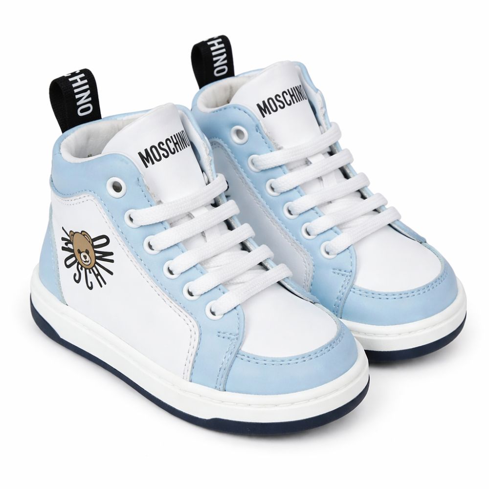 Moschino Sneaker Hi Logo Whiteblue