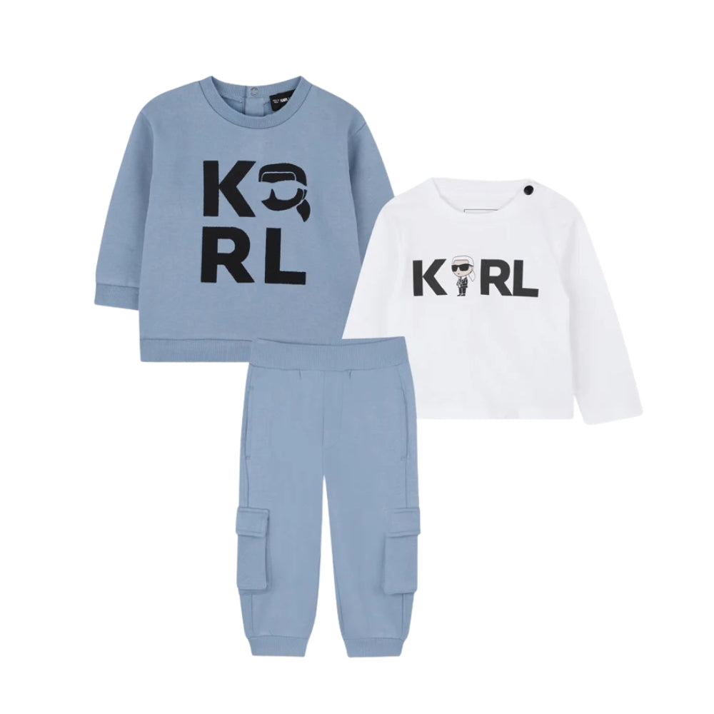 Karl Lagerfeld Track Suit Blue