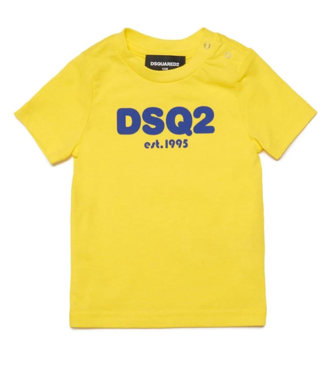 Dsqaured T-Shirt Logo Yellow