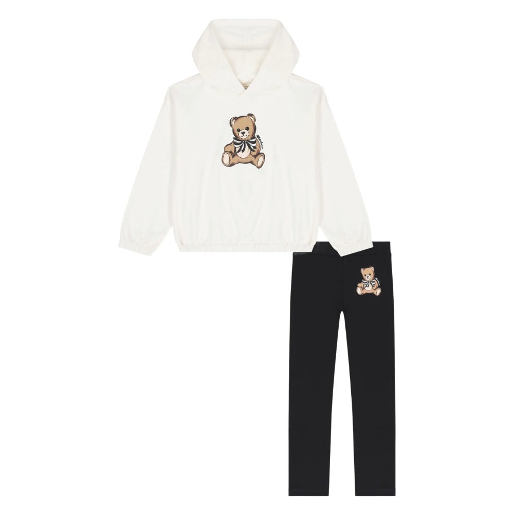 Moschino Set Sweater + Leggings Whiteblack