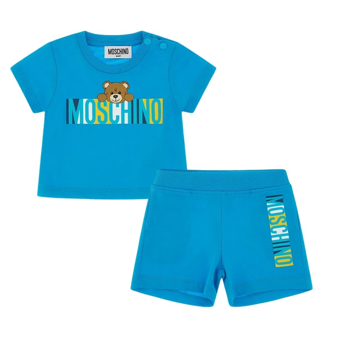 Moschino Set Blouse & Shorts Unisex Blue