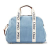 Chloe Changing Bag Ivory-Denim Blue