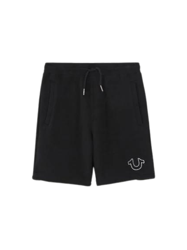 True Religion Shorts Horseshoe Stitch Black