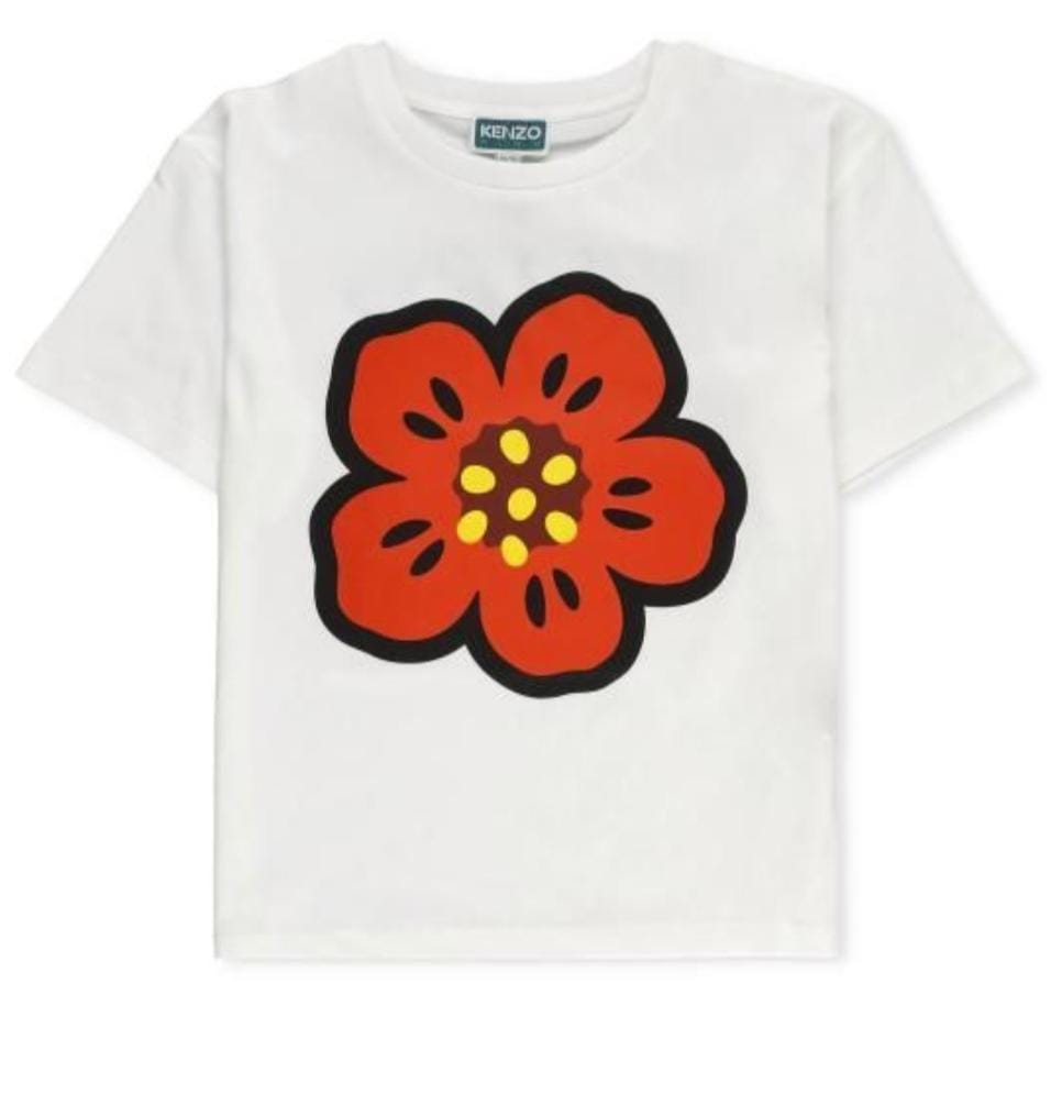 Kenzo T-Shirt Flower White