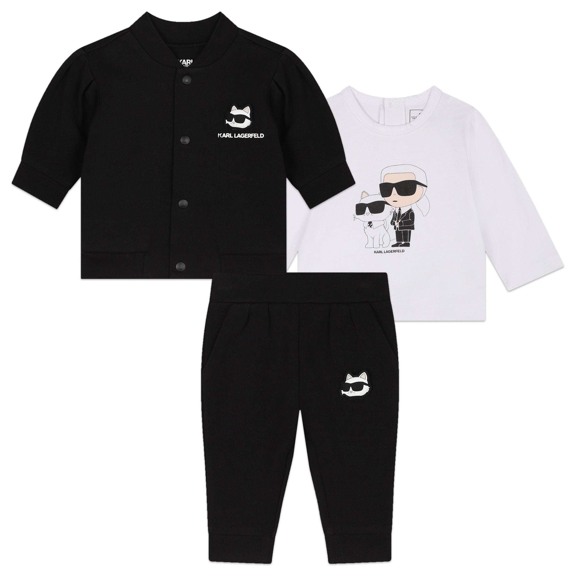 Karl Lagerfeld  Tracksuit Logo Blackwhite