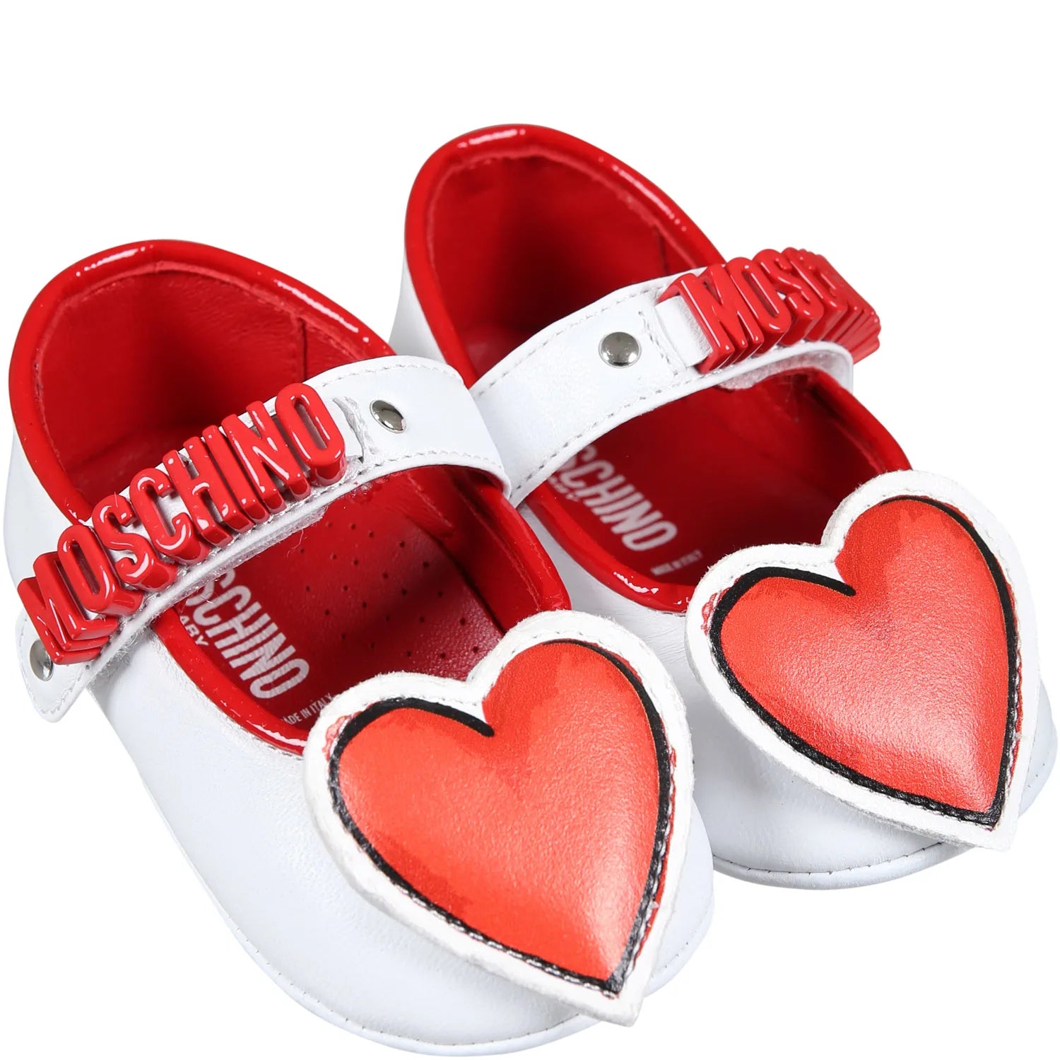 Moschino Infant Shoe Red White