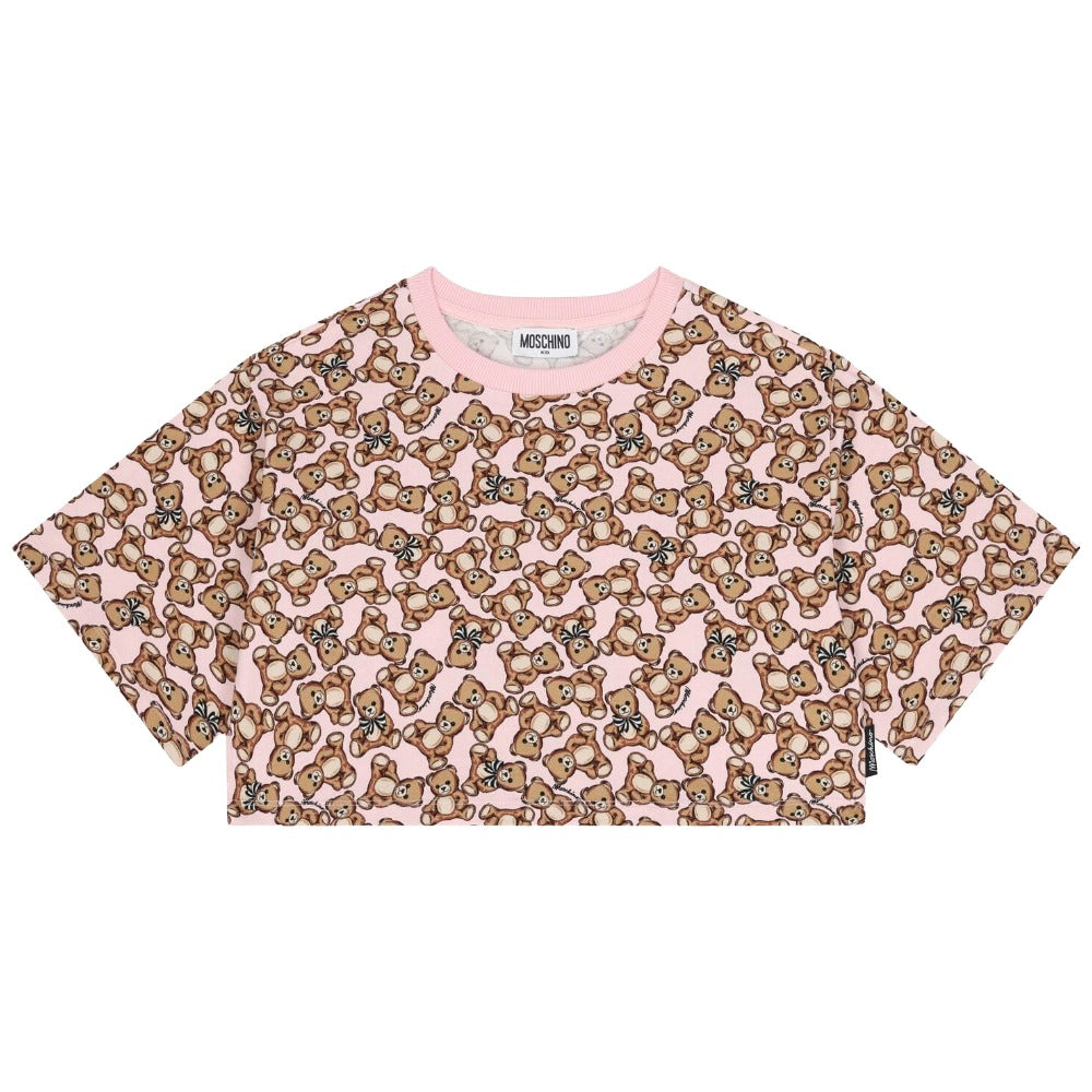 Moschino Tshirt Allover Print Multipink