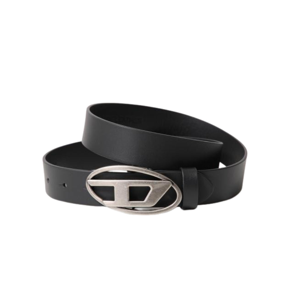 Diesel Belt Logo Buckle Black