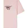 Off White T-Shirt Bow Logo Pink