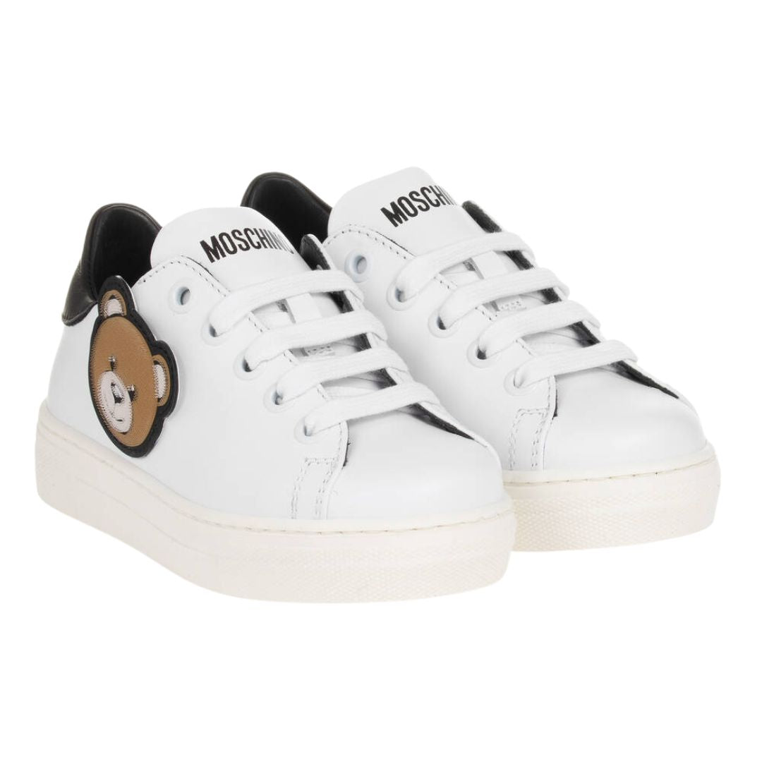 Moschino Sneaker Teddy Logo White