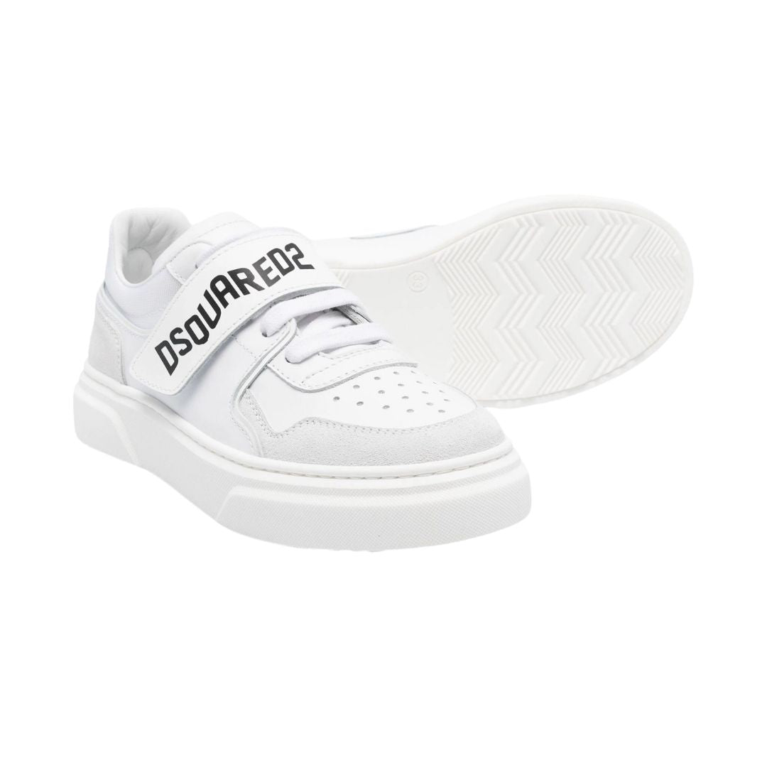Dsquared2 Sneaker Strap Logo White