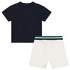 Karl Lagerfeld Set Shorts & T-Shirt Navy Cream