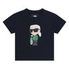 Karl Lagerfeld Set Shorts & T-Shirt Navy Cream