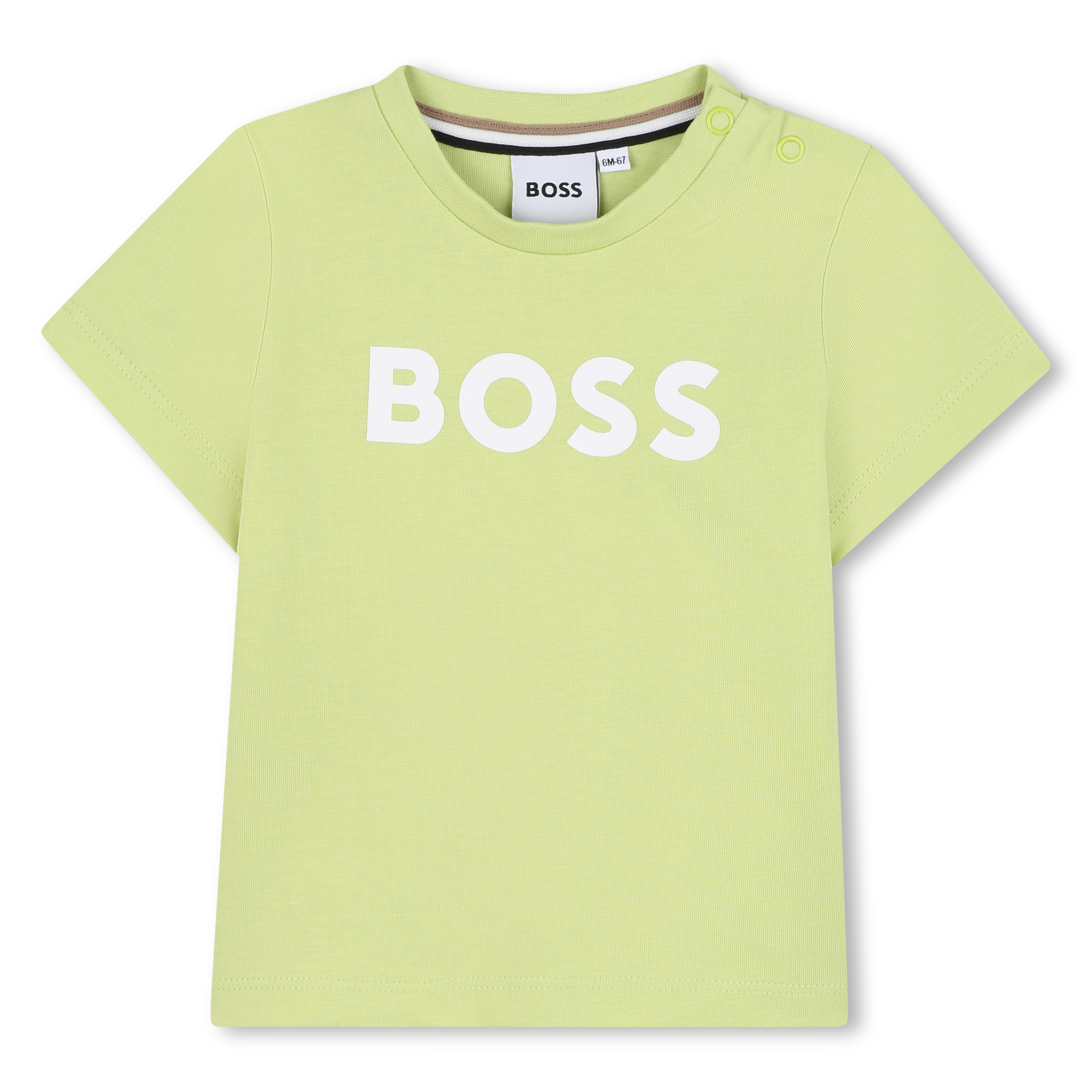 Boss Tshirt Logo Lime