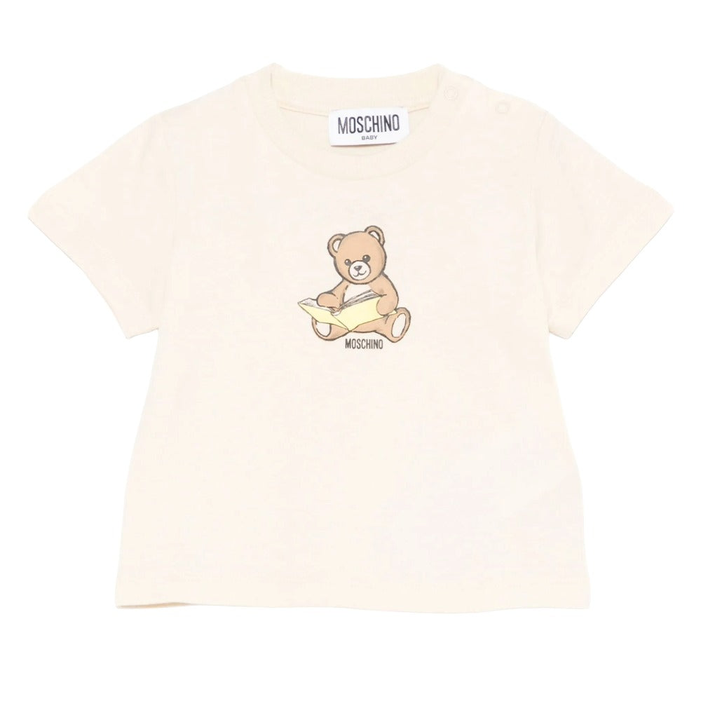 Moschino Tshirt Unisex Graphic Print Offwhite