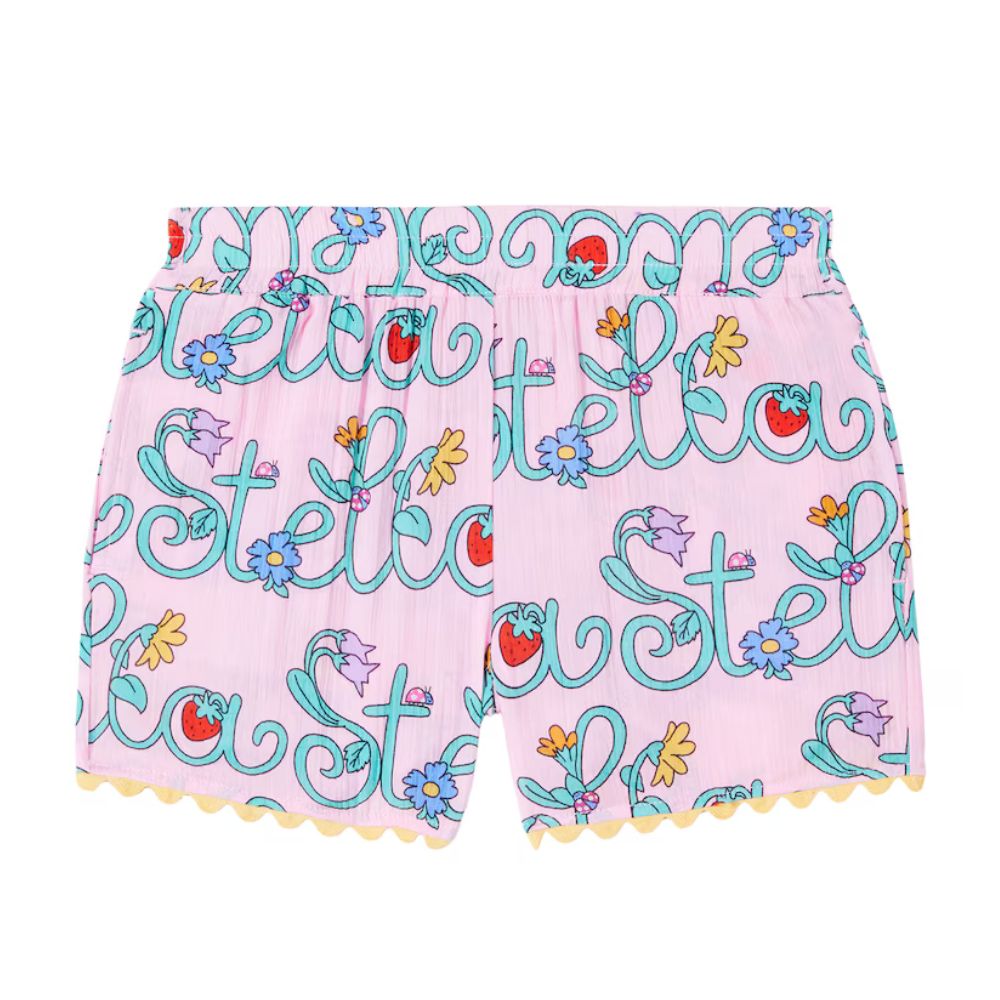 Stella Mccartney Shorts Allover Print Pink
