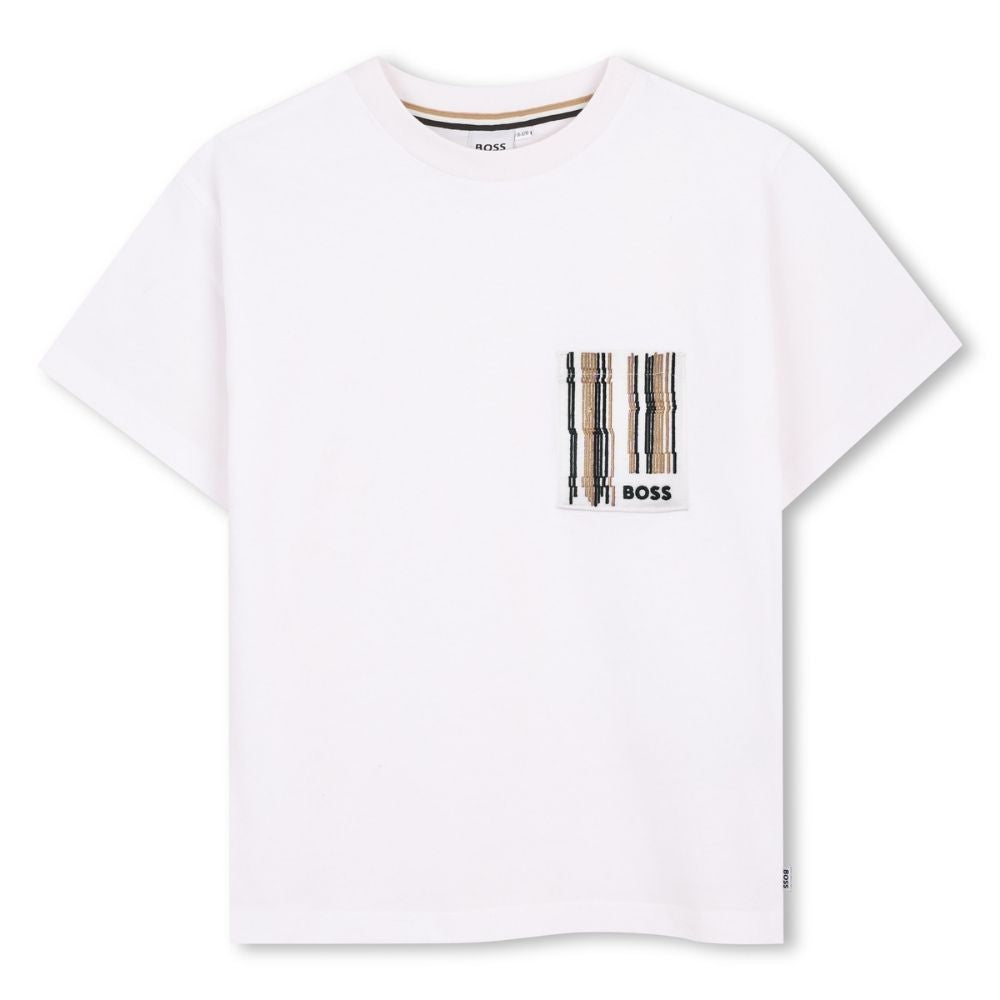 Boss Tshirt Crew Neck White