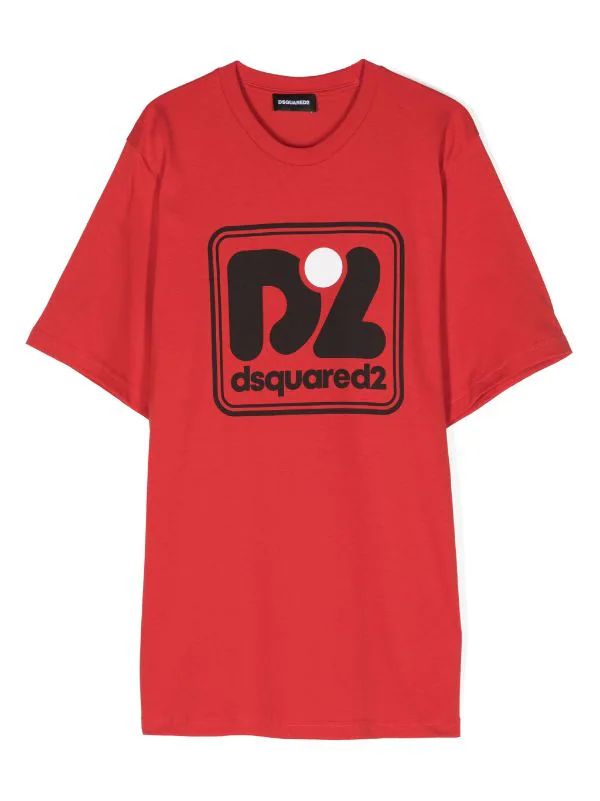 Dsquared2 T-Shirt D2 Logo Red