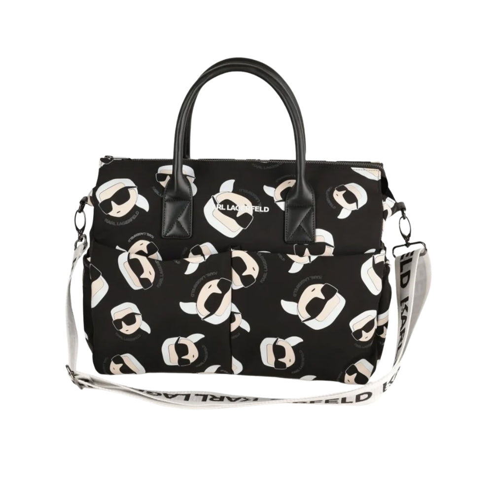 Karl Lagerfeld Bag Changing Allover Print Black