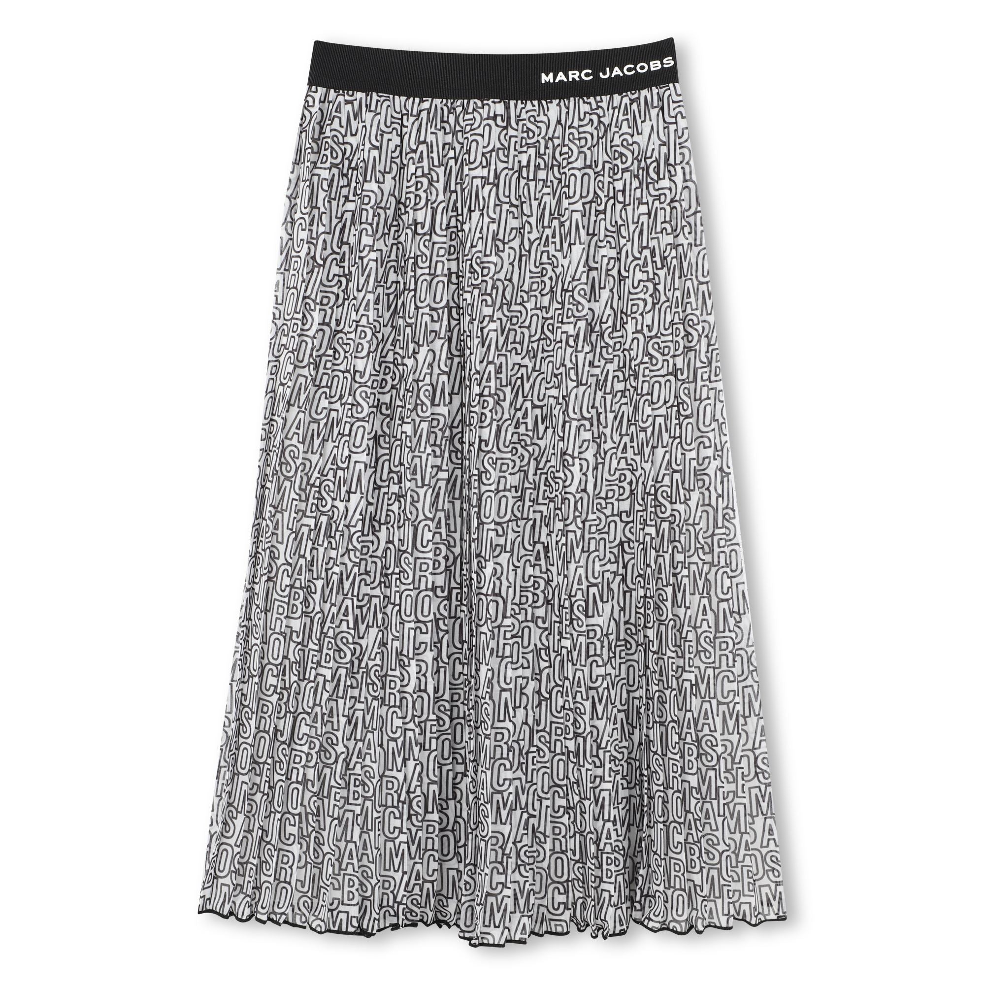 Marc Jacobs Skirt Pleated Jumb Stripes Black
