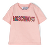 Moschino -Shirt Leopard Logo Pink