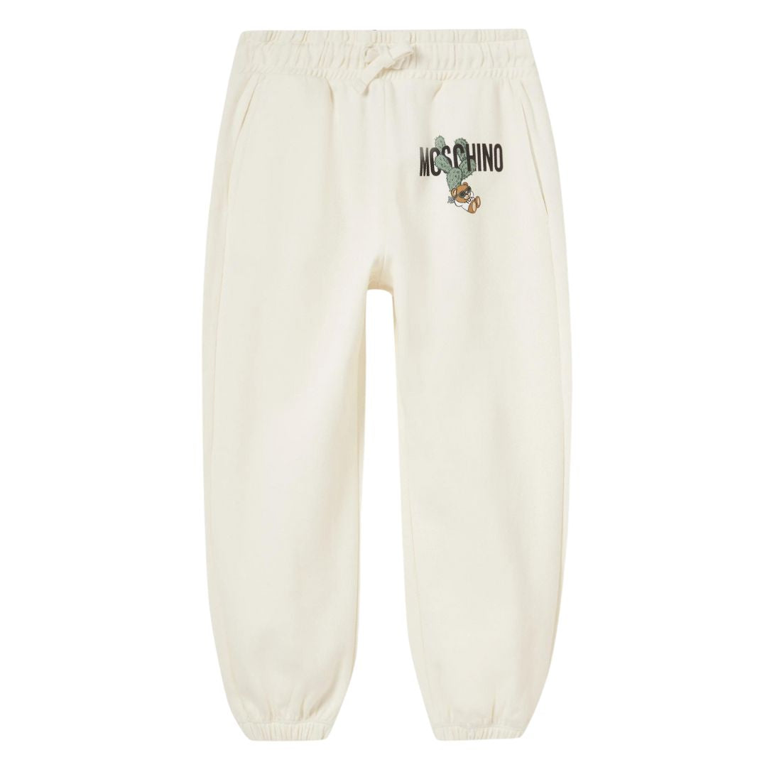 Moschino Trackpants Logo Cactus White