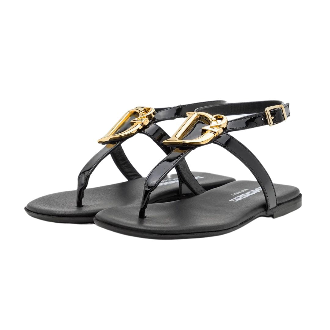 Dsquared2 Sandal Logo Strap Black