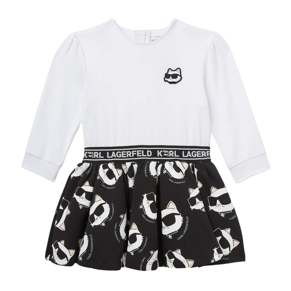 Karl Lagerfeld Dress Logo Whiteblack