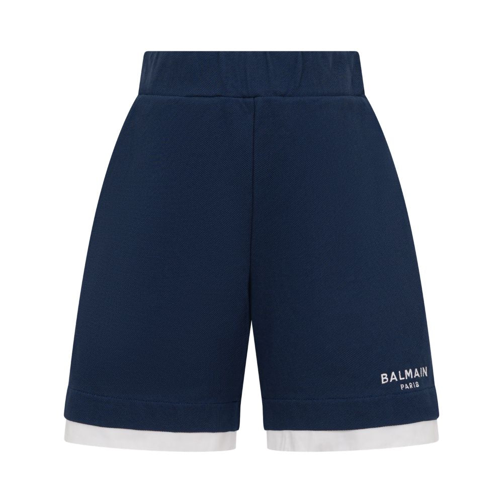 Balmain Shorts Logo Navy