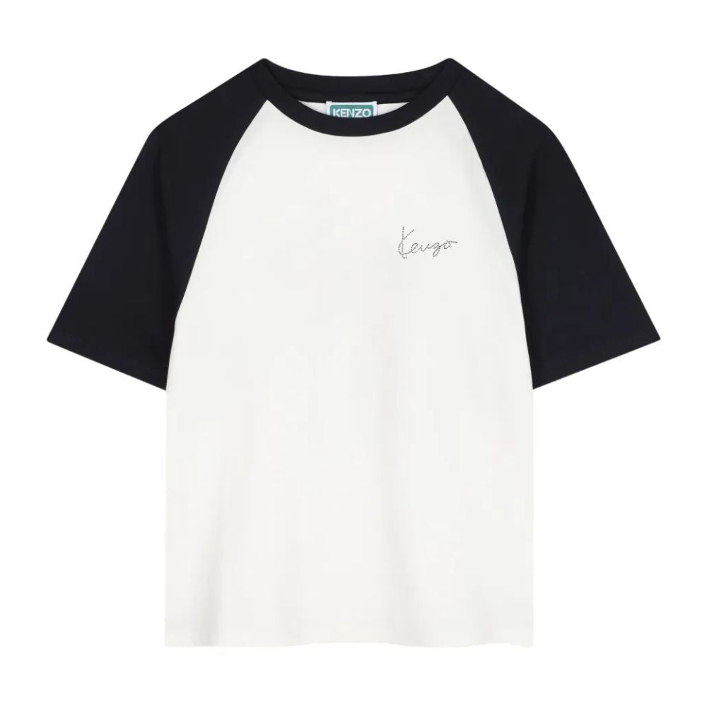 Kenzo T-Shirt Off White-Black