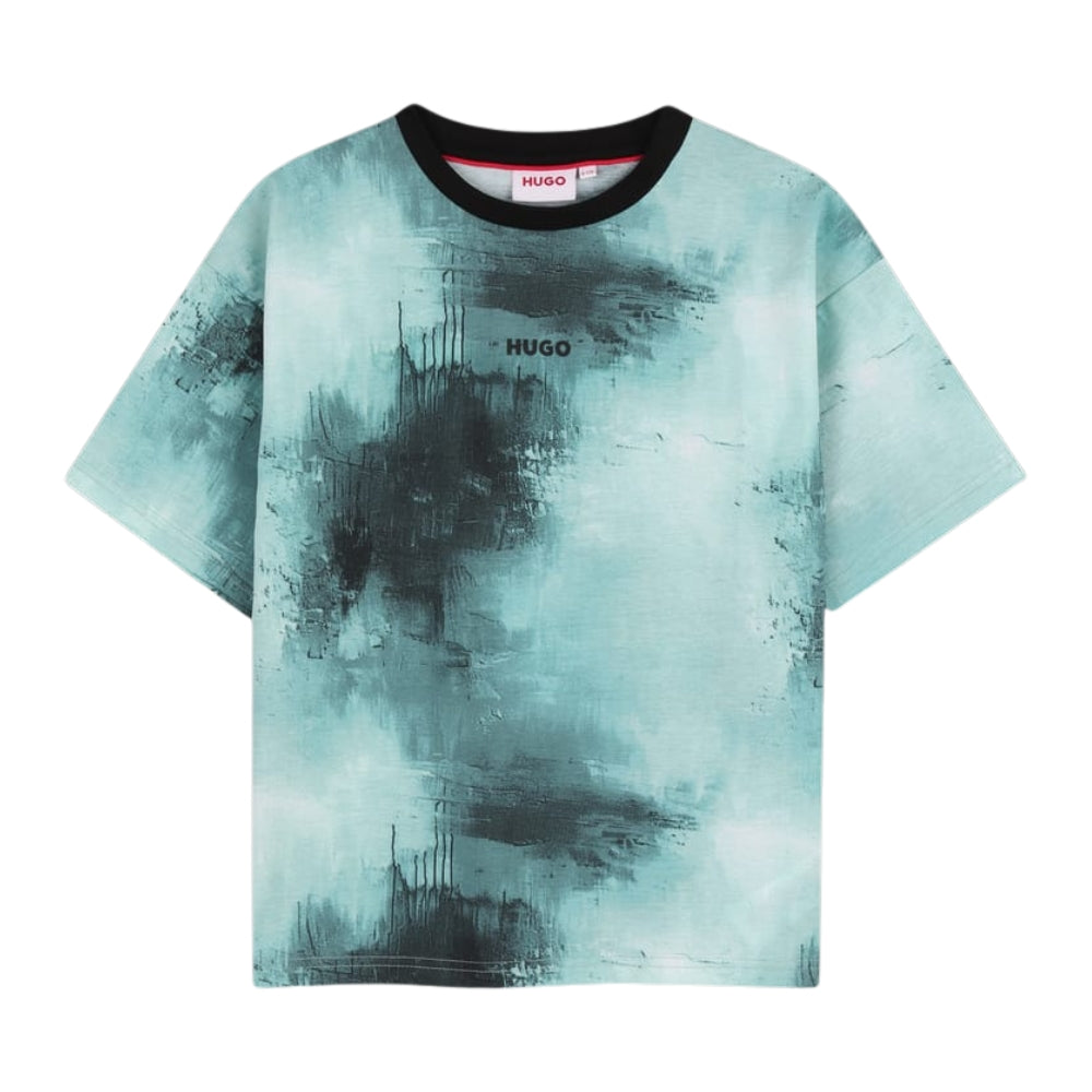 Hugo Tshirt Allover Print Blue