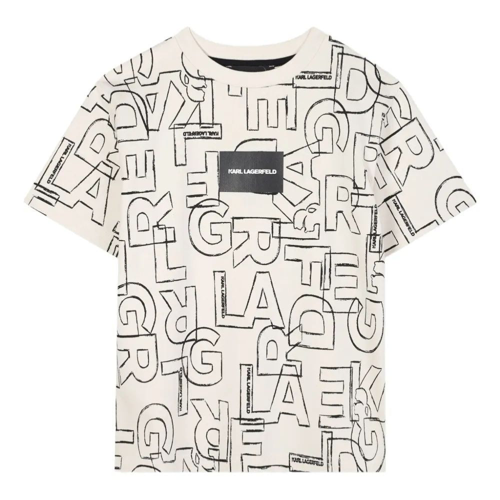 Karl Lagerfeld T-Shirt Aop Off White