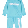 Moschino Blue Track Suit Logo White