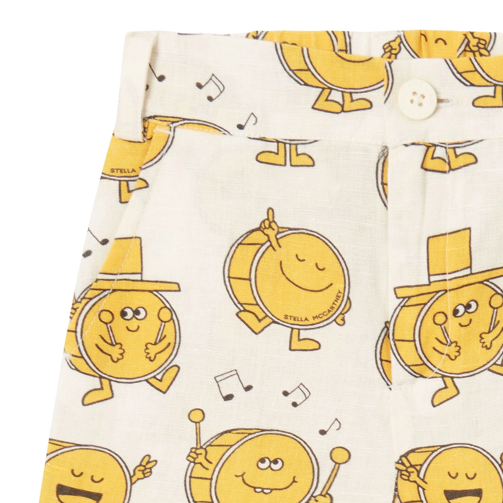 Stella Mccartney Shorts Allover Smiley Creamyellow