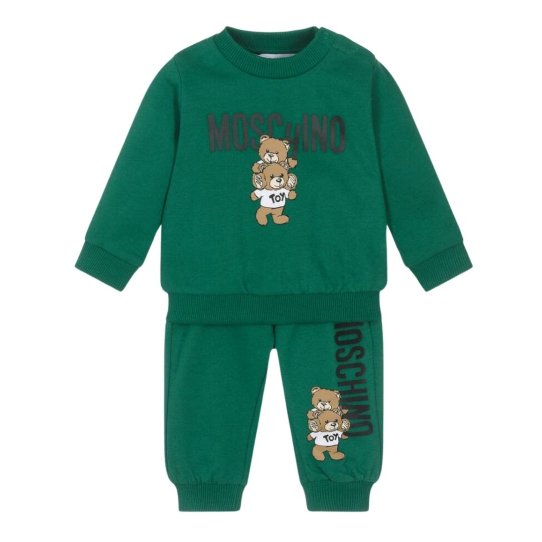 Moschino  Set Sweatshirt &Track Pants Bears Green