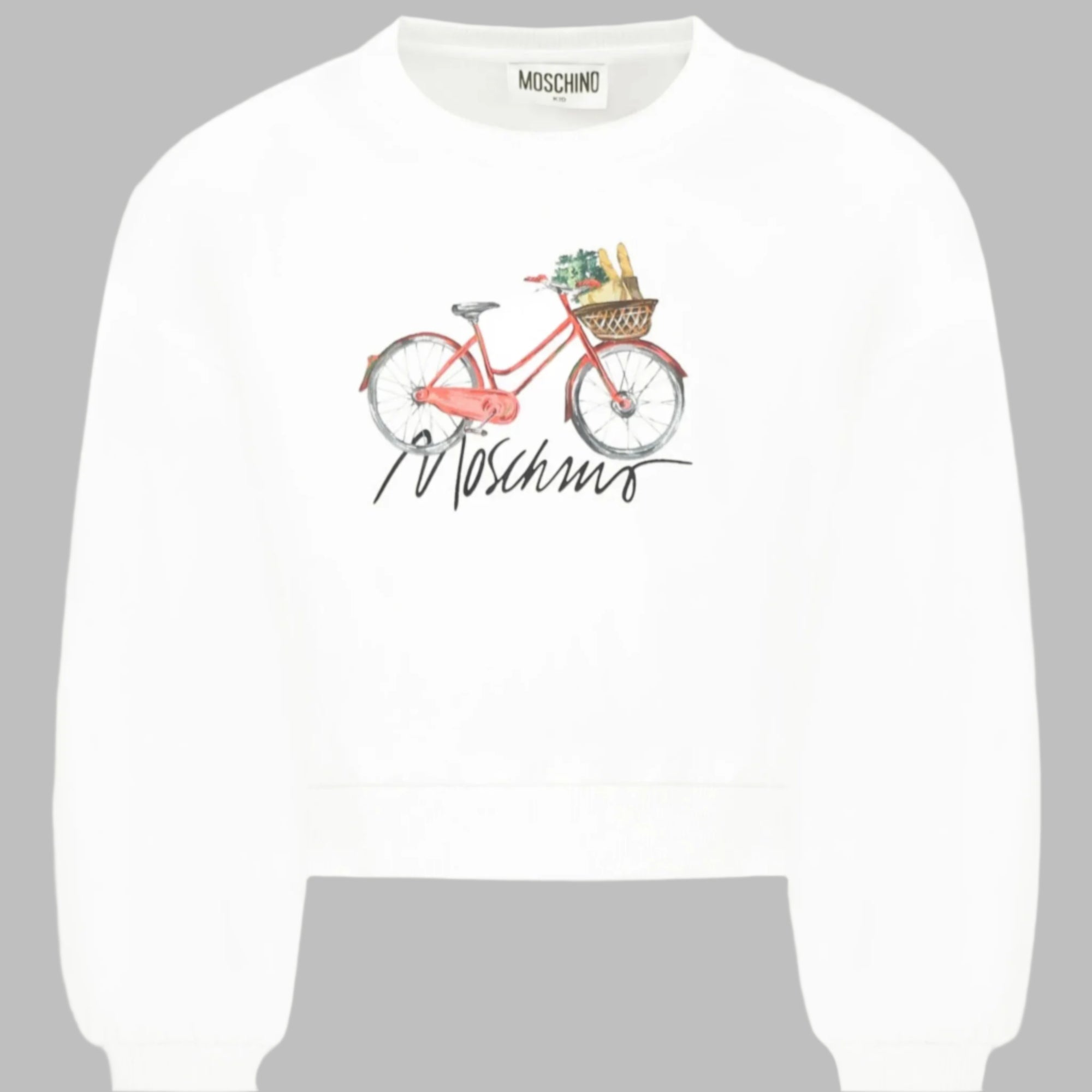 Moschino Sweater Girl Logo White