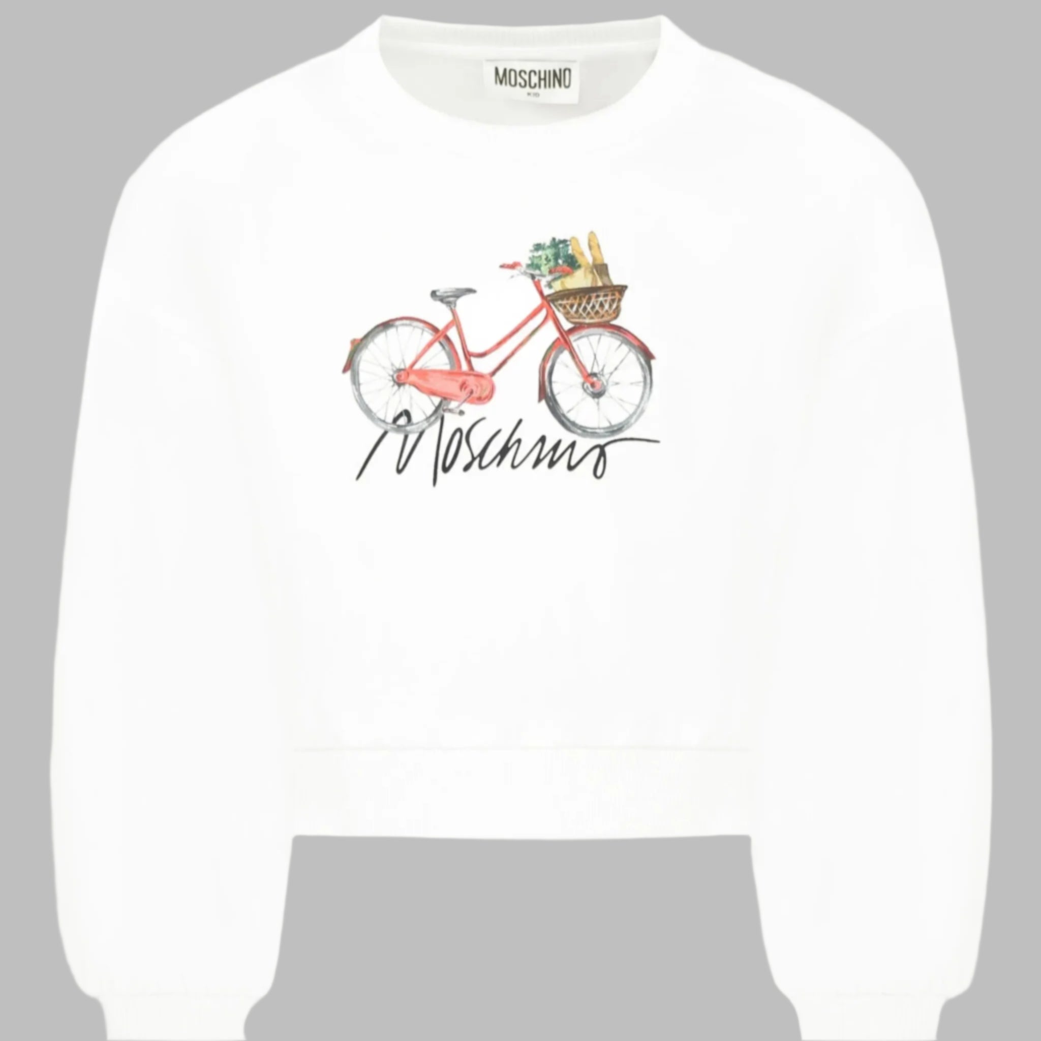 Moschino Sweater Girl Logo White
