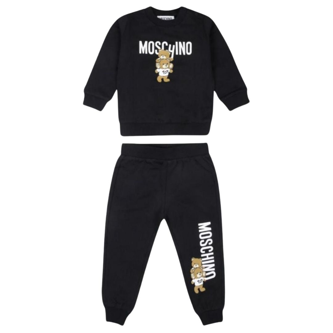 Moschino  Set Sweatshirt & Track Pants Bears Black