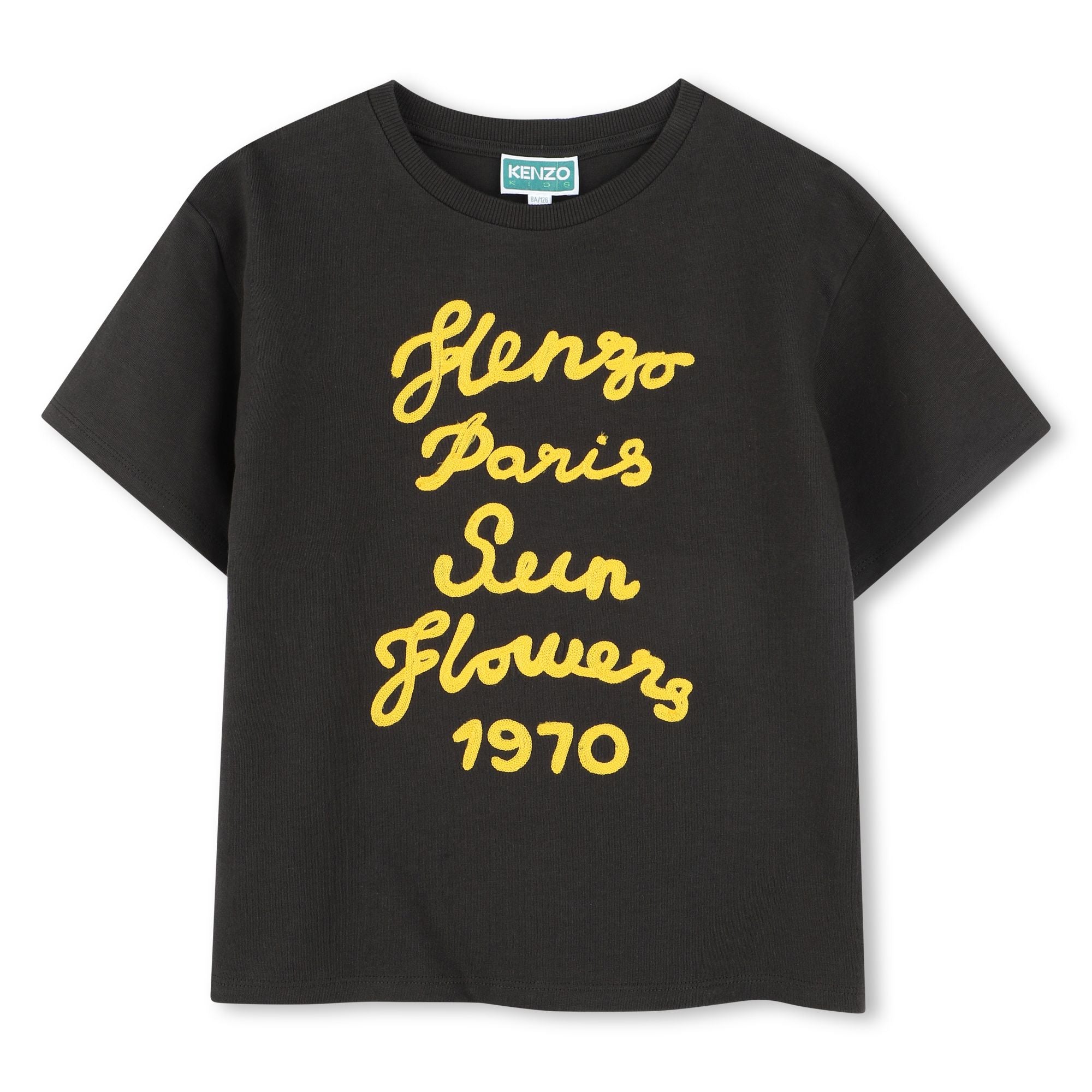 Kenzo Tshirt Cursive Logo Blue