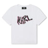 Karl T-Shirt Graffiti Logo White