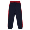 Marni Track Pants Vertical Logo Navy & Red