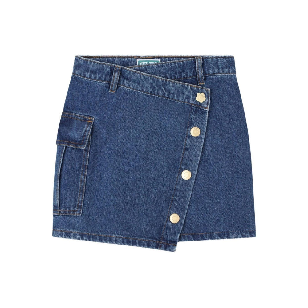 Kenzo Skirt Denim Blue