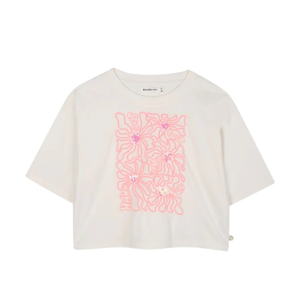 Billieblush Tshirt Logo Ivory
