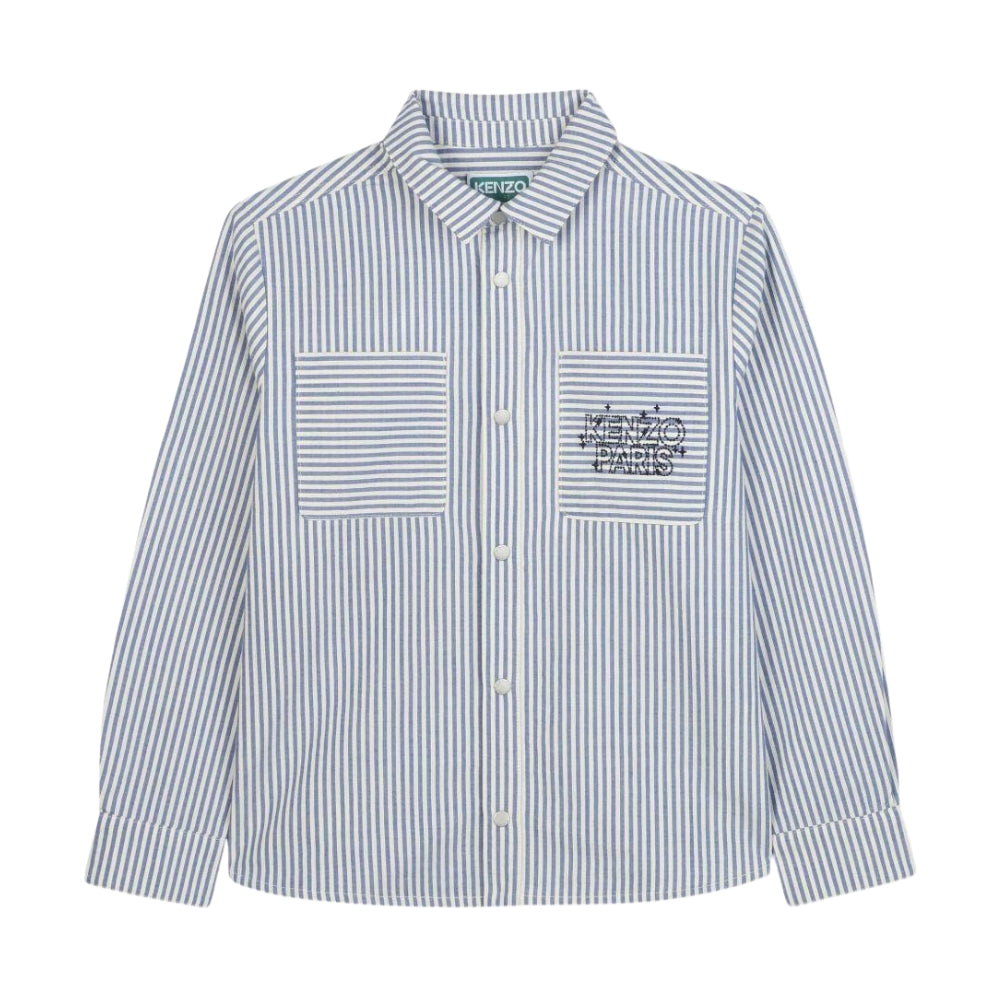 Kenzo Shirt Pinstripe Blue